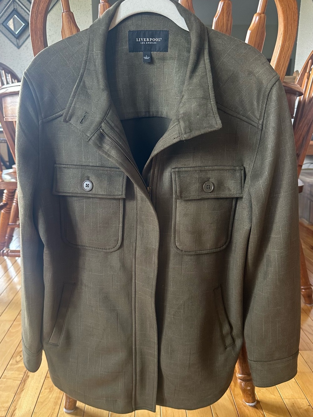Liverpool Olive Green Utility Field Jacket